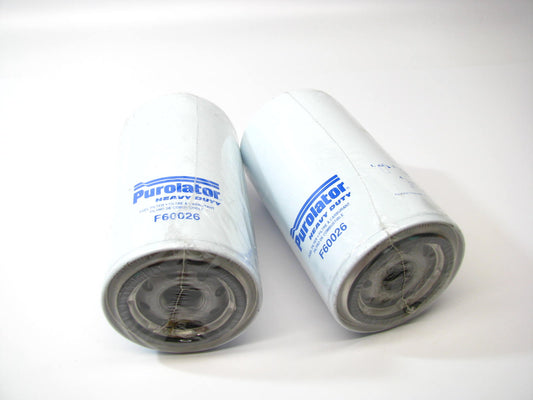 (2) Purolator F60026 DIESEL Fuel Filter For Caterpillar C-12 C-10 3176 797F