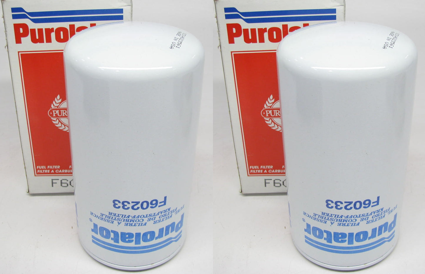 (2) Purolator F60233 Fuel Filters