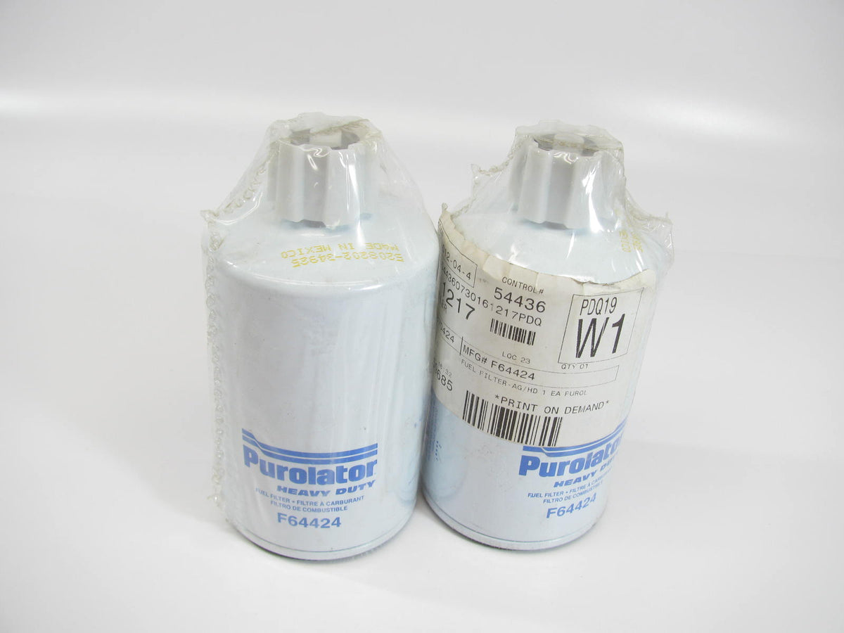 (2) Purolator F64424 Diesel Fuel Water Separator Filter P8043 33472 FP587F