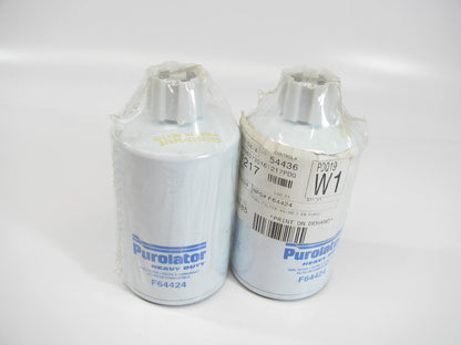 (2) Purolator F64424 Diesel Fuel Water Separator Filter P8043 33472 FP587F
