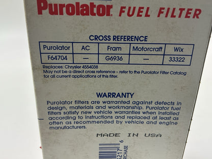 Purolator F64704 Fuel Filter