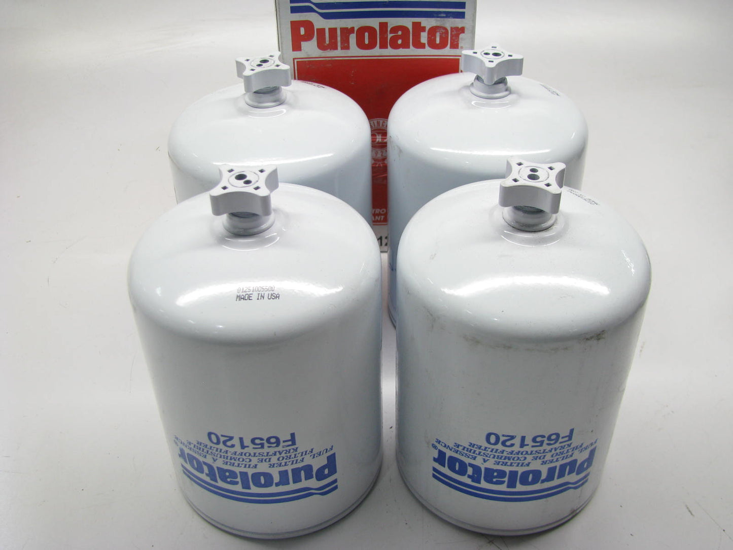 (4) Purolator F65120 Diesel Fuel Water Separator Filter