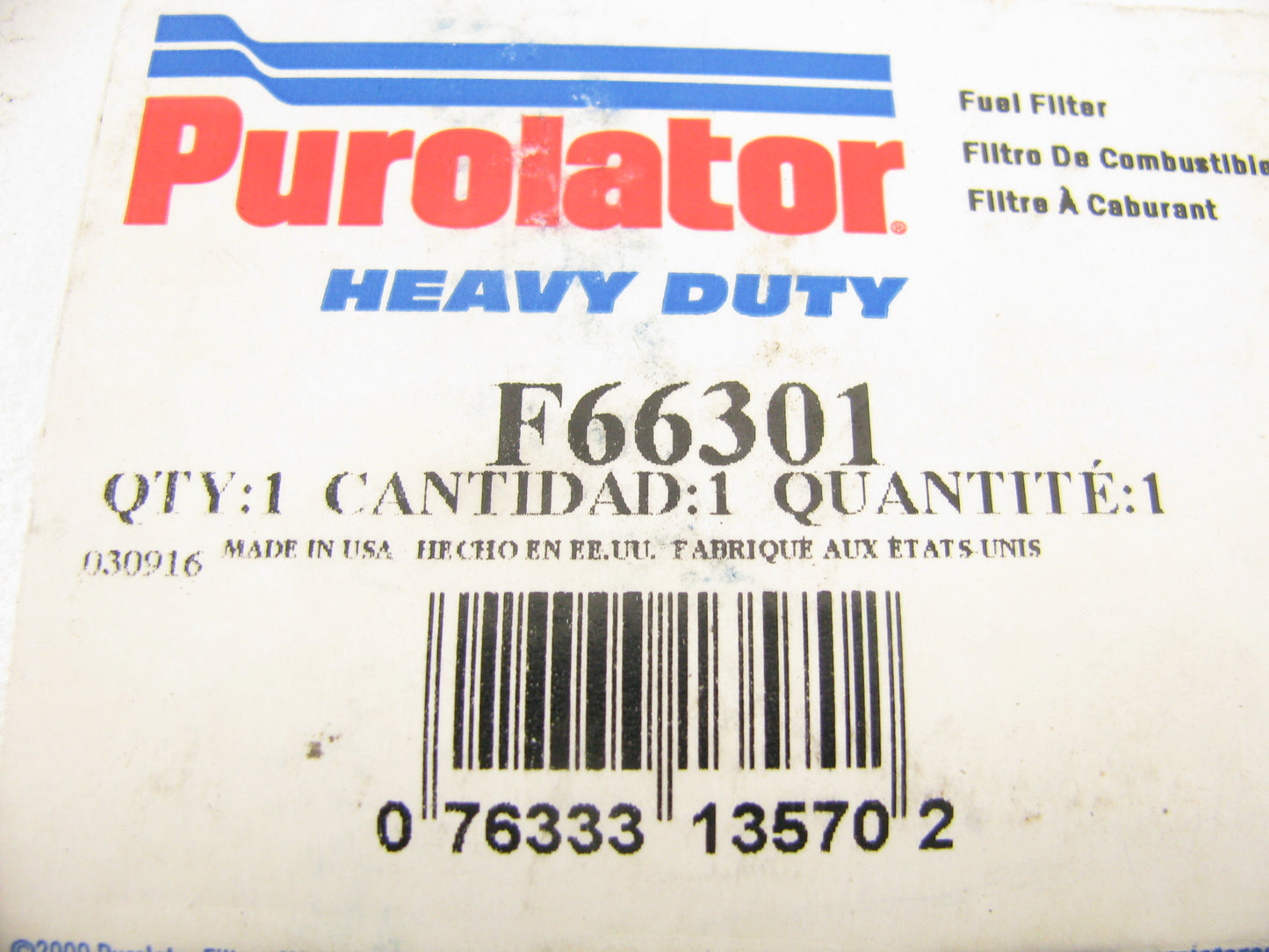 (2) New Purolator F66301 Diesel Fuel Water Separator Filter