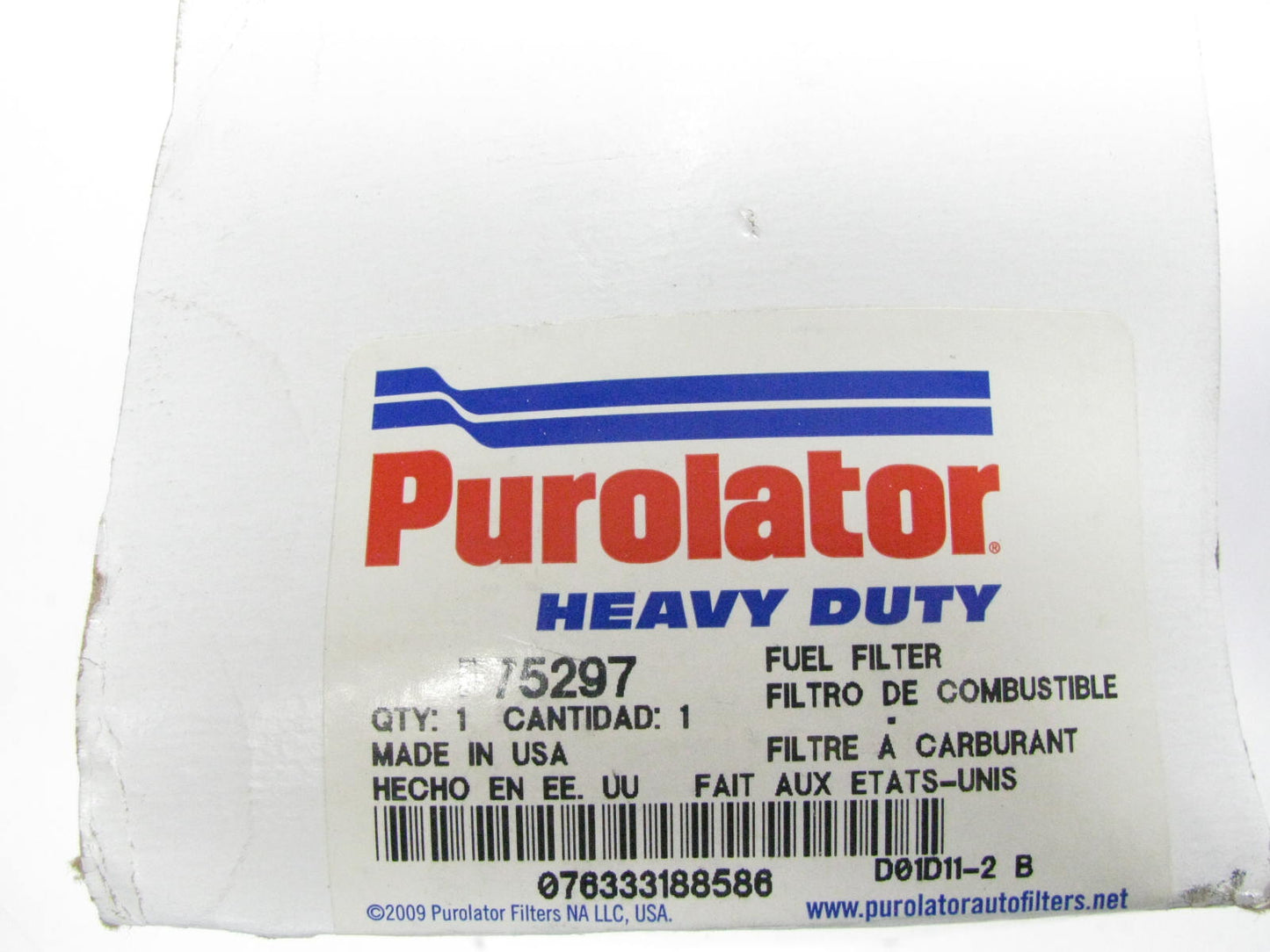 Purolator F75297 Secondary Fuel Filter For 2004-2008 Mack