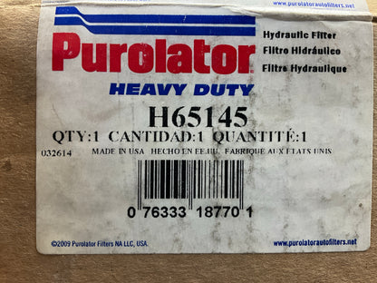 Purolator H65145 Hydraulic Filter - Replaces WIX 51524, Baldwin PT397, C7060