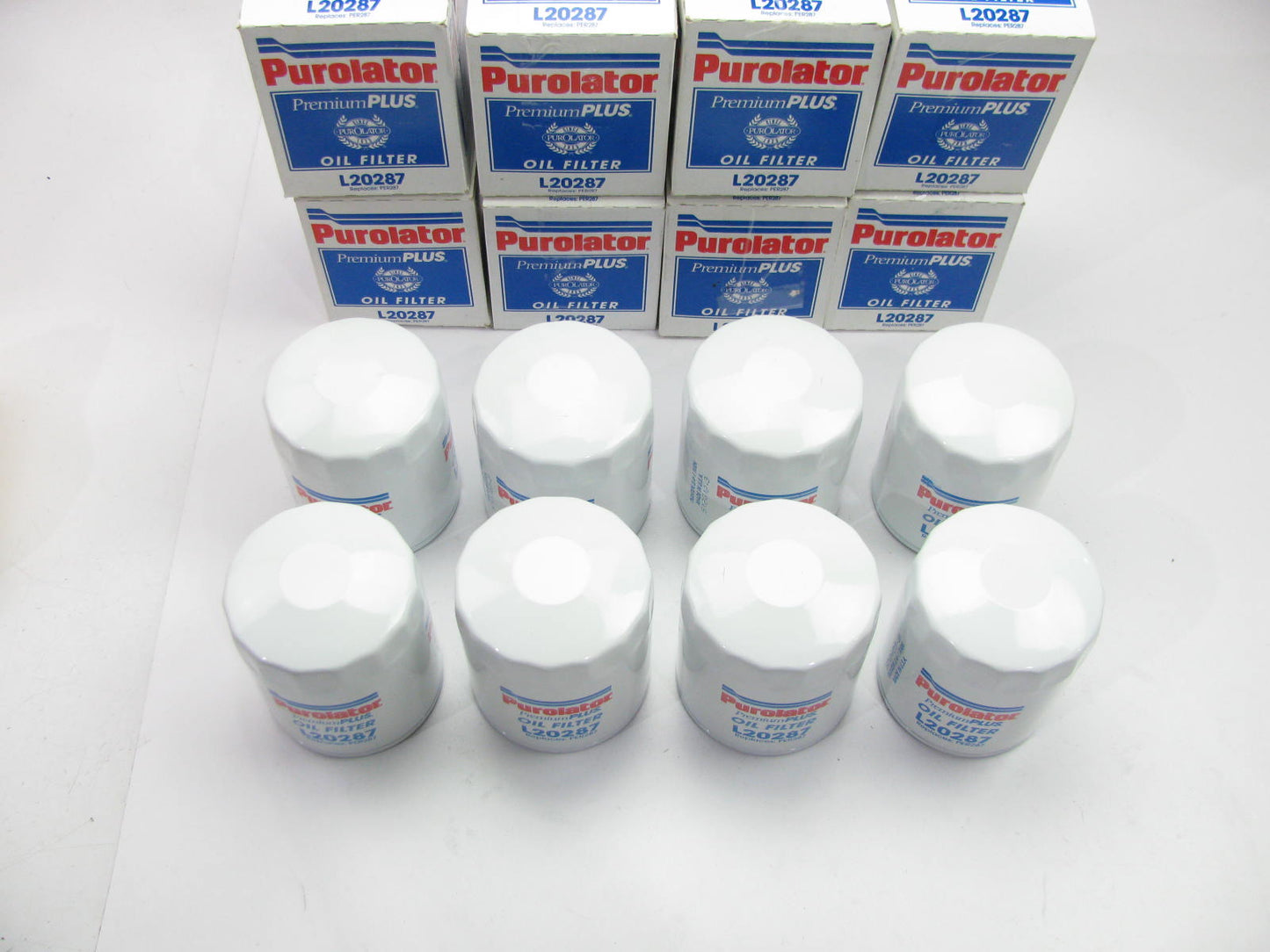 (8) Purolator L20287 Oil Filters For 1983-1985 Mitsubishi 2.3L-L4 Turbo Diesel