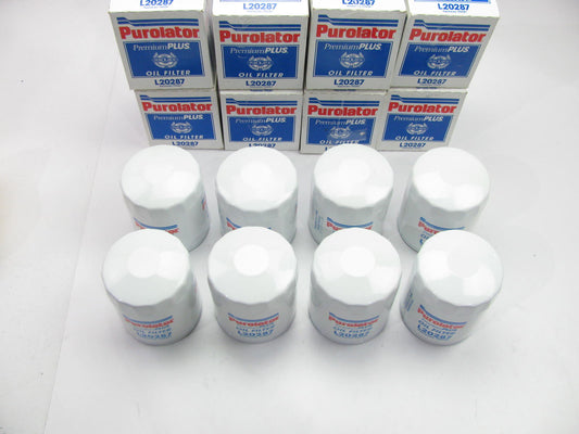 (8) Purolator L20287 Oil Filters For 1983-1985 Mitsubishi 2.3L-L4 Turbo Diesel