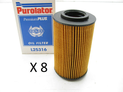 (8) Purolator L25316 Oil Filter 1999-15 Porsche 2.5L 2.7L 3.2L 3.4L 3.6L 3.8L-H6