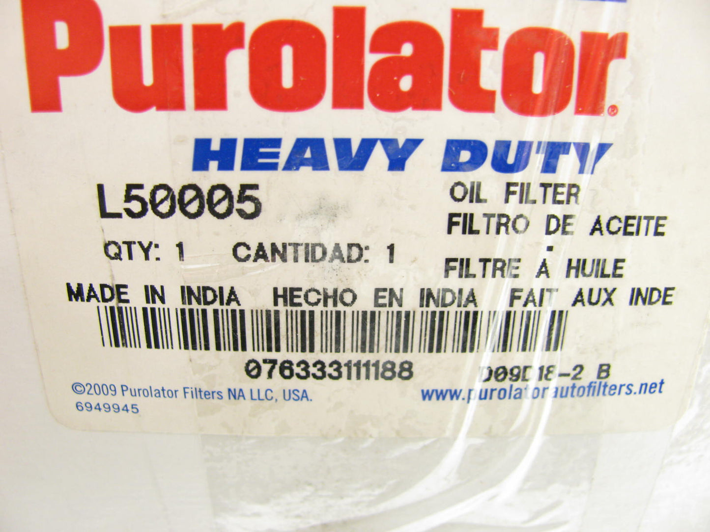 (2) Purolator L50005 Oil Filters Replaces: 51161 LF740 LF558 P550484 LP161