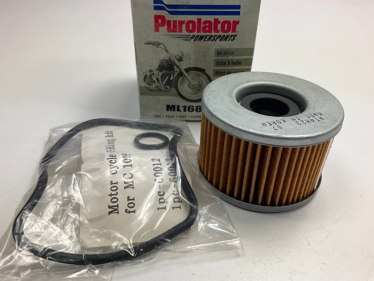 Purolator ML16808 Motorcycle Oil Filter Replaces 154A1-413-005; 15441-413-005