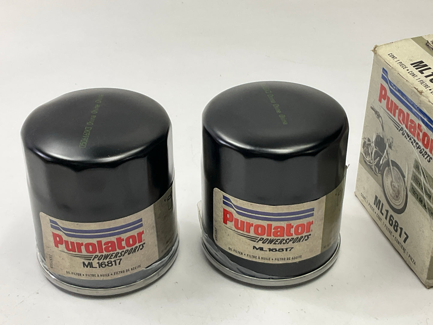 (2) Purolator ML16817 Motorcycle Engine Oil Filter 15410-MCJ-000, 5GH-13440-00