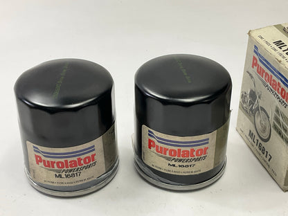 (2) Purolator ML16817 Motorcycle Engine Oil Filter 15410-MCJ-000, 5GH-13440-00