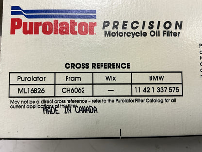(12) Purolator Oil Filters BMW Air Head R100RS, R100RT, R100GS, R100R Motorcycle