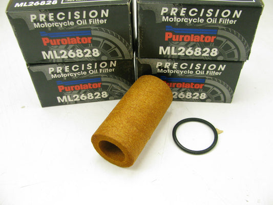 (4) Purolator ML26828 Motorcycle Oil Filters For 1954-1978 HARLEY-DAVIDSON