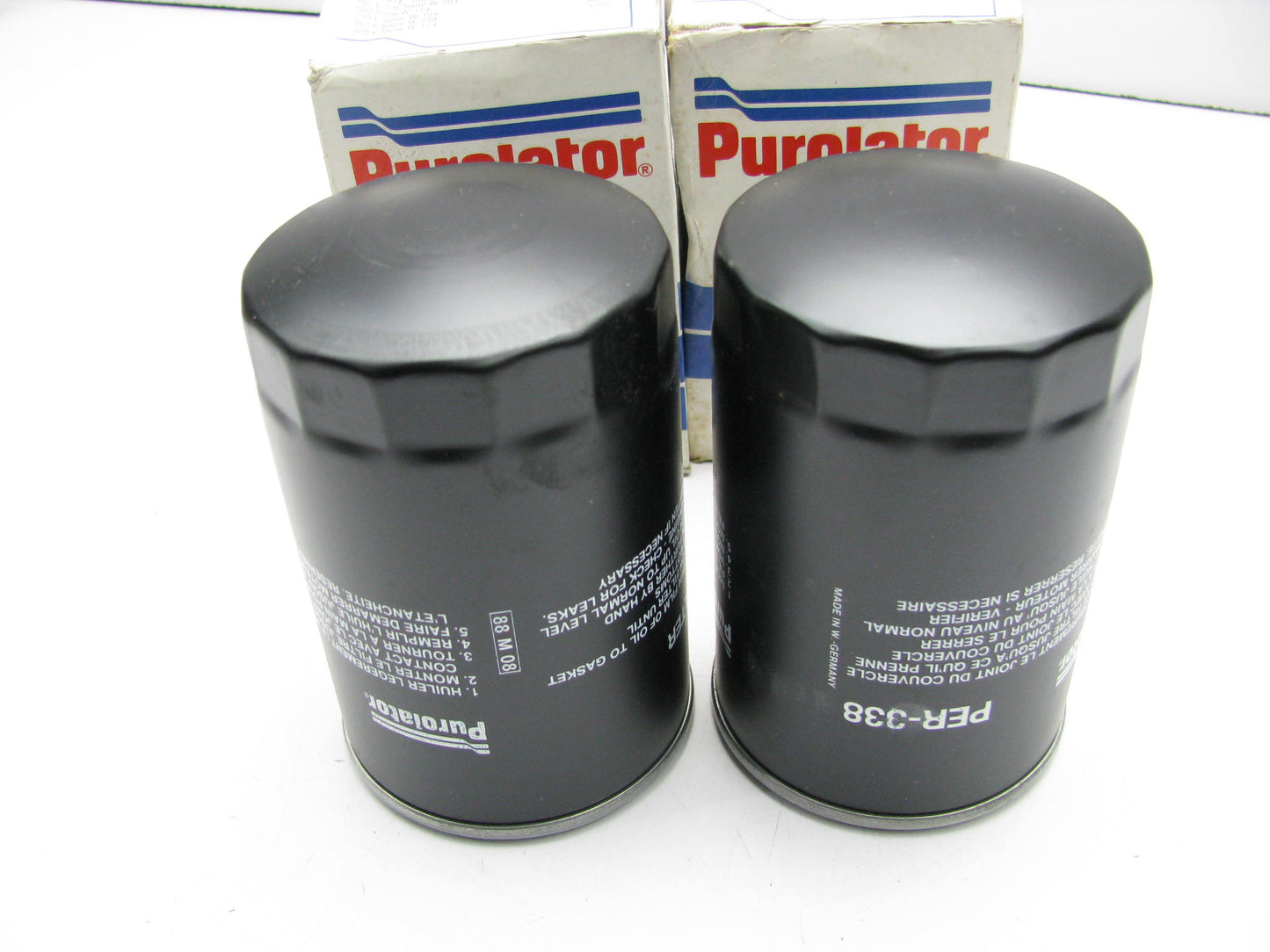 (2) Purolator PER-338 Engine Oil Filters