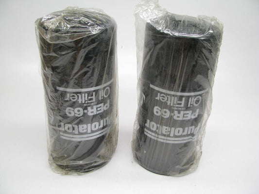 (2) Purolator PER69 Spin-On Engine Oil Filters