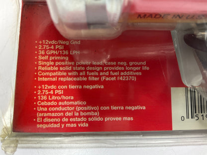 Purolator PRO60SV High Performance USA MADE Electric Fuel Pump 32 GPH, 3-4 PSI