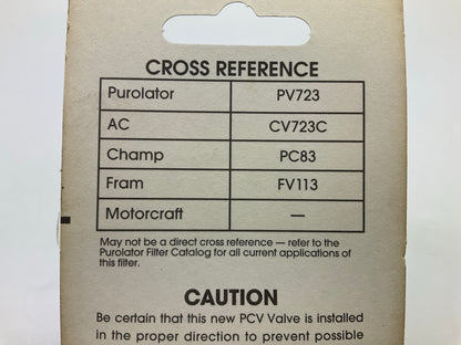 Purolator PV723M PCV Valve