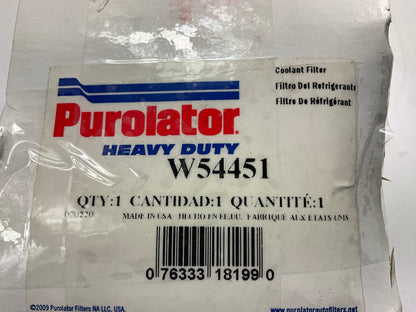Purolator W54451 Coolant Filter Replaces PR3383 24069 LFW4685 WC8 89069