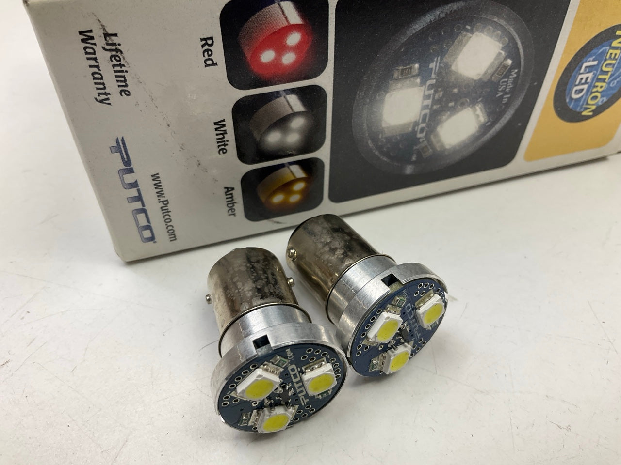 PUTCO 281571W Neutron White 1157 LED Light Lamp Bulb - Pair