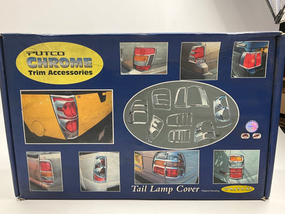 Putco 400852 Chrome Tail Light Lamp Cover For 2007-2013 Toyota FJ Cruiser