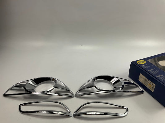 Putco 401784 Chrome Fog Light Trim For 2007-2012 Hyundai Santa Fe