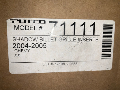 Putco 71111 Shadow Grille Inserts For 2003-2006 Chevrolet Silverado 1500