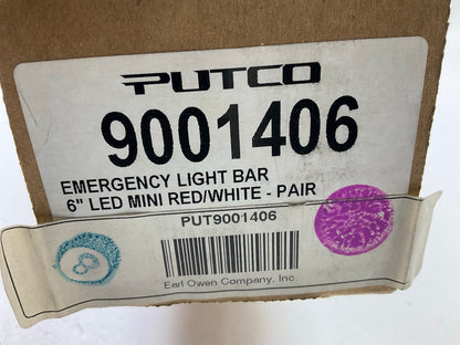 Putco 9001406 Emergency E-Blade LED Lights - Red & White, 6'' PAIR