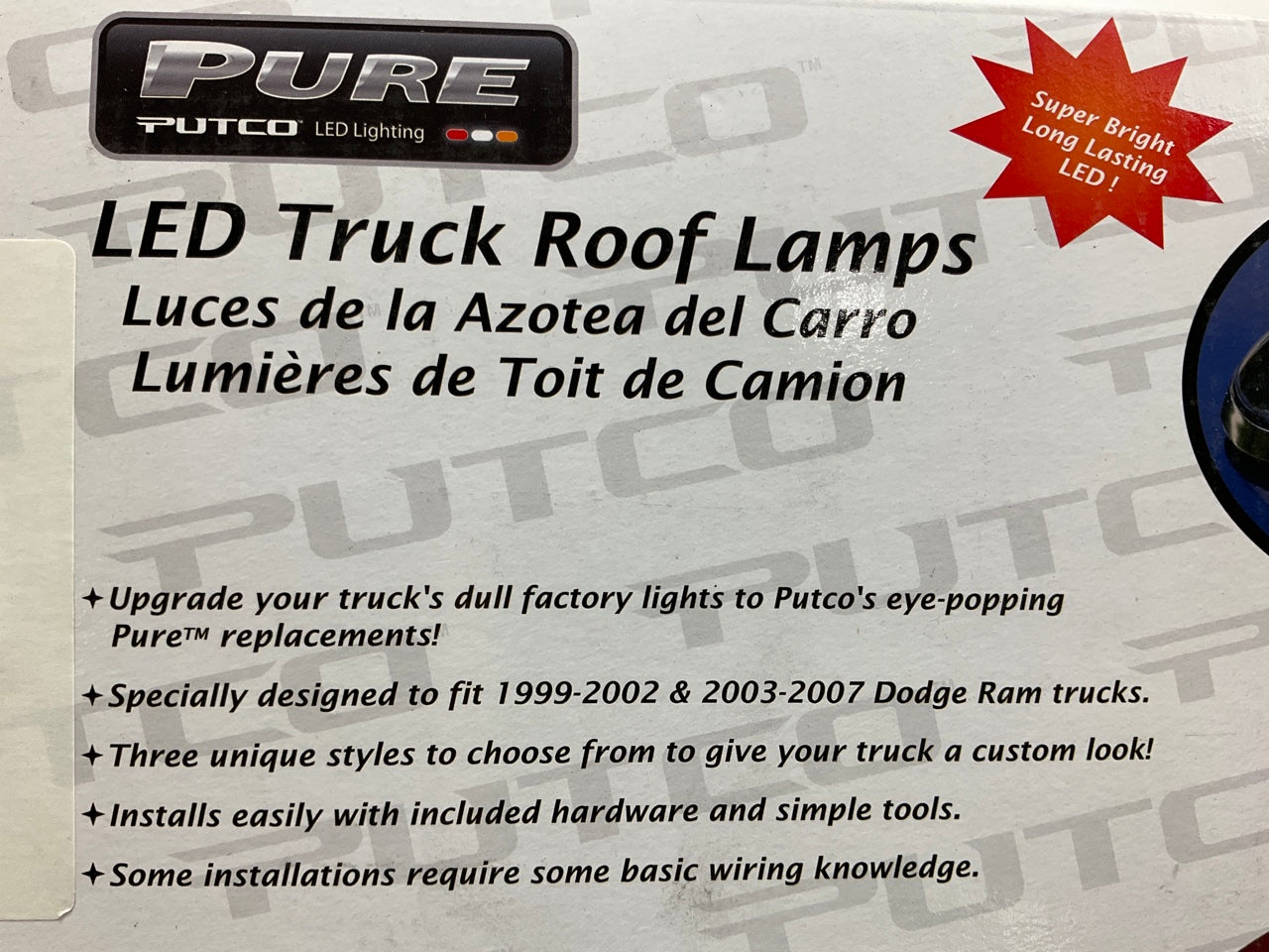 Putco 920556 Smoke Roof Marker Lights Lamps For 2003-2008 Dodge Ram 2500 3500