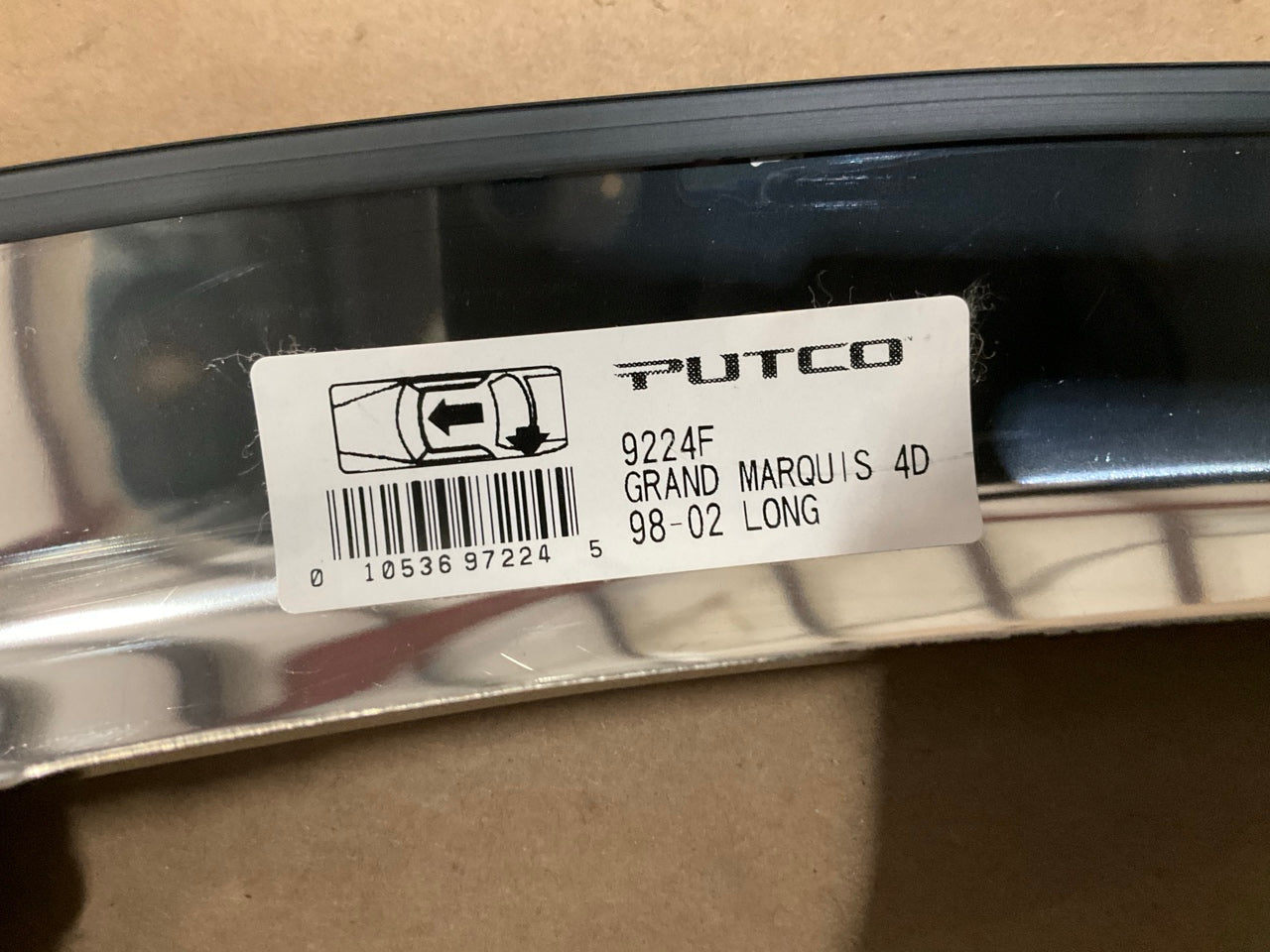 Putco 97224 Stainless Wheel Arch Trim Set For 1998-2002 Mercury Grand Marquis