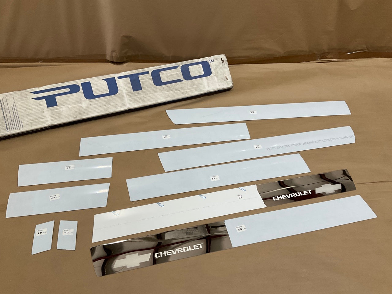 Putco 9751222GM Chevy Bow Tie Logo Stainless Steel Rocker Panel Kit