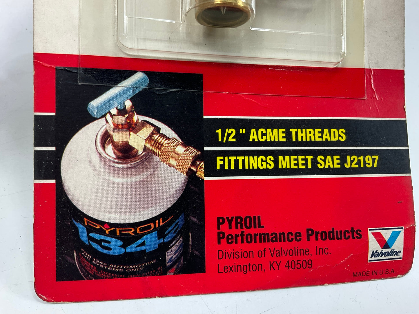 Pyroil 2313 134a Freon Can Top Piercing Valve 1/2'' ACME Threads