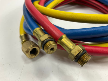 Pyroil 2318 3 Color-Keyed 134a Manifold Hose Set 60''