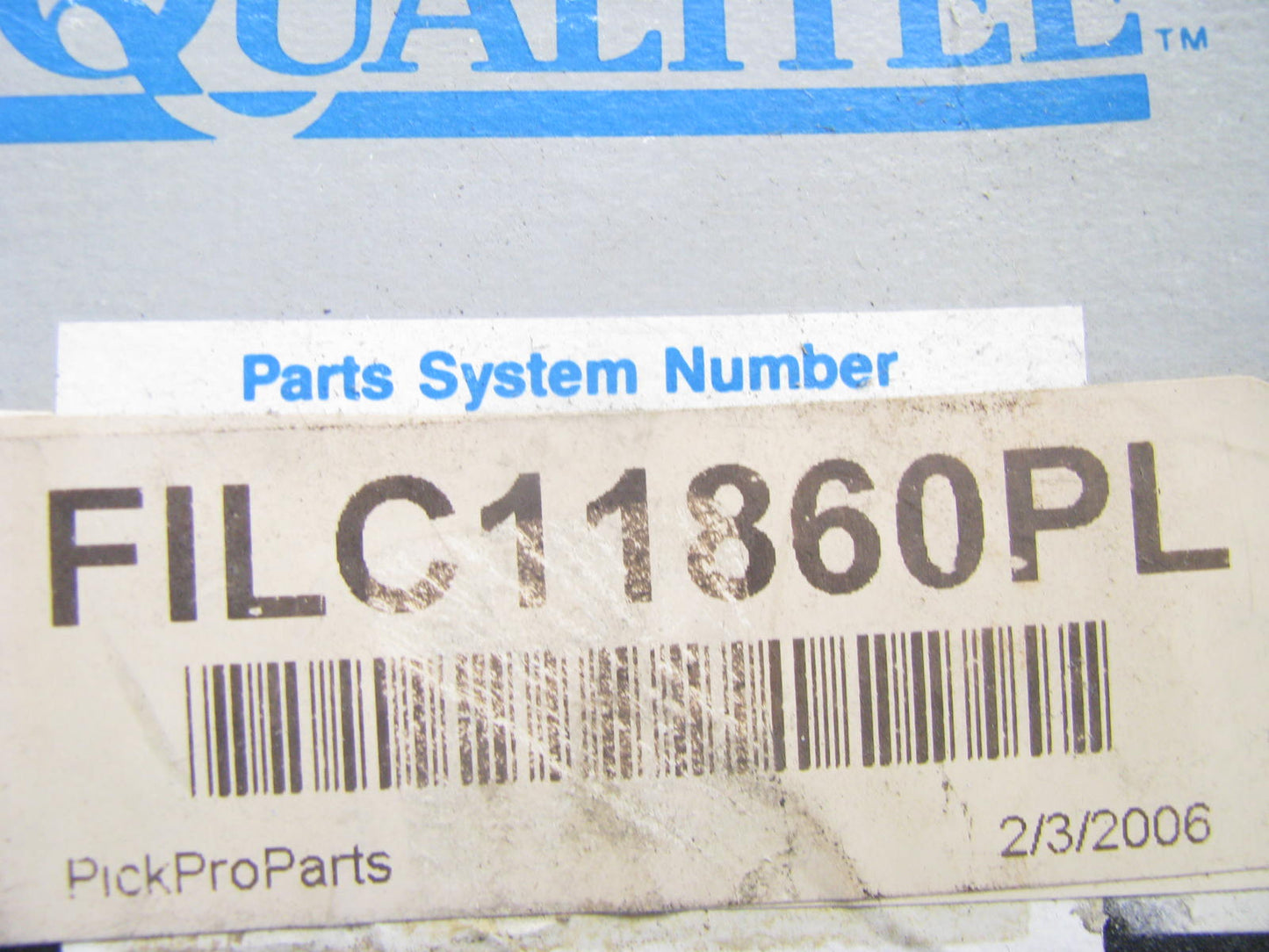 Qualitee Intl FILC11860PL Fuel Filter