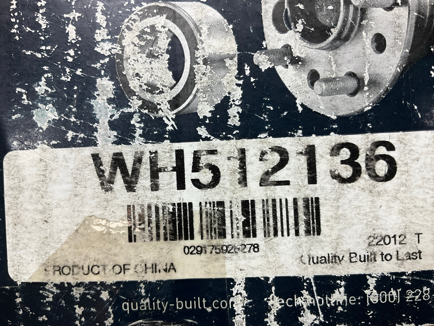 Quality-Built WH512136 Rear Wheel Hub Bearing