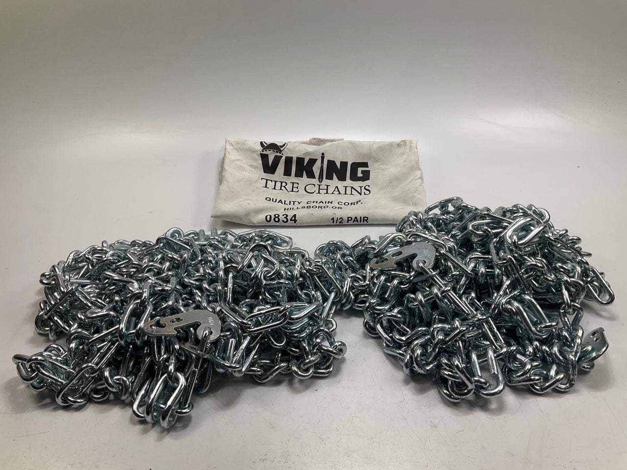 Quality Chain 0834 Tire Snow Chain PAIR FieldMaster Tractor 12.5/80-18, 12.5-18