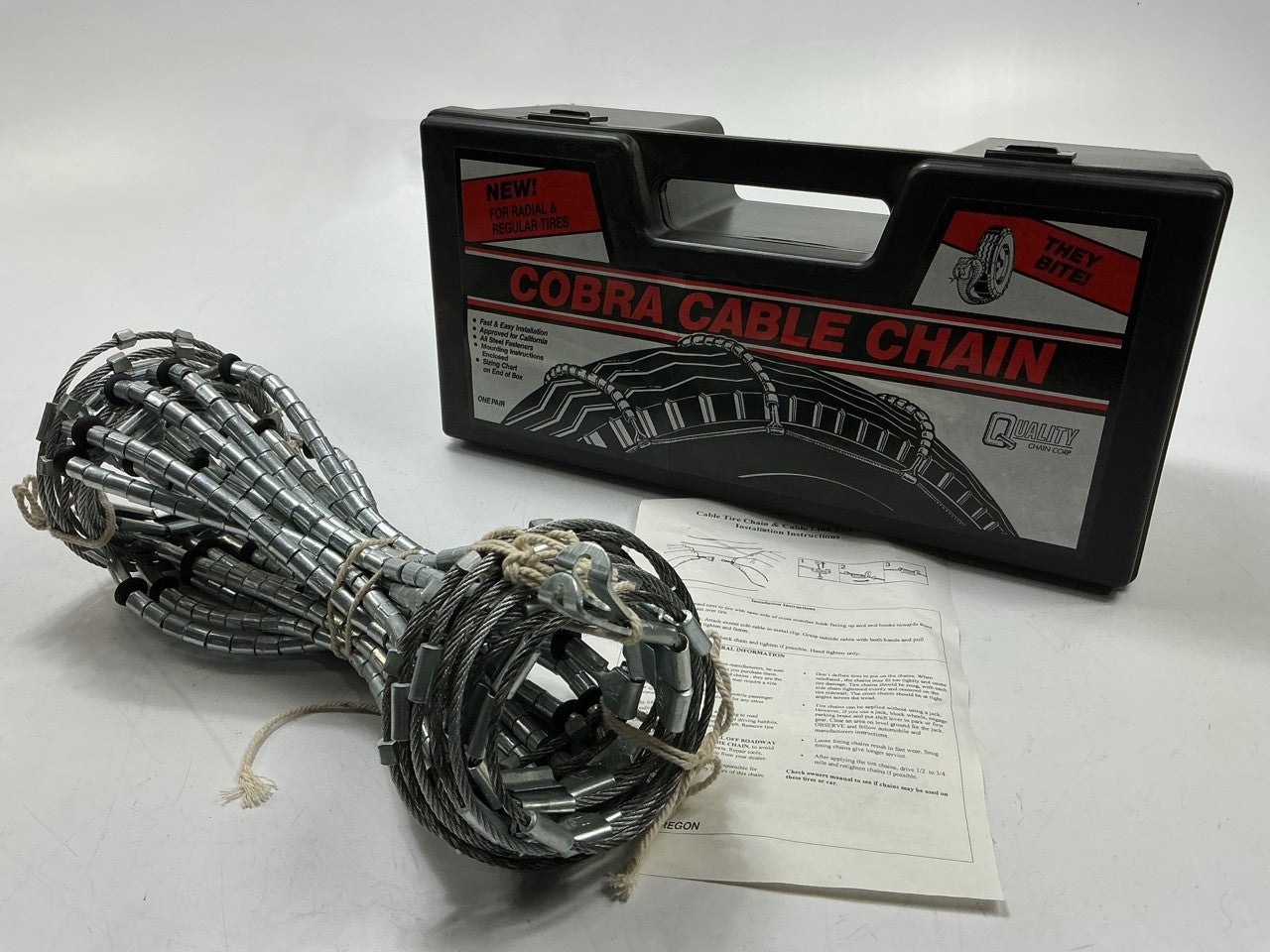 Quality Chain 1022 Tire Snow Chains 175/65-15, 175/70-15, 195/55-15, 175/75-16
