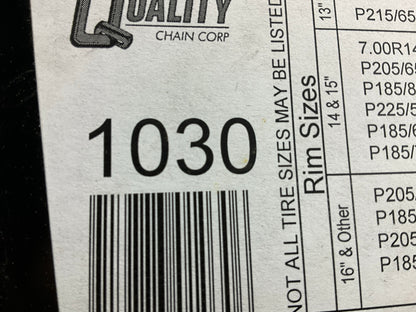Quality 1030 Tire Snow Chains PAIR 215/45-17, 205/45-17, 195/45-17, 215/35-18