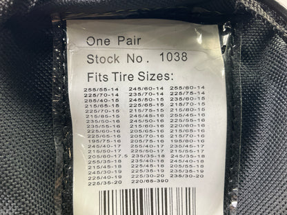 Quality Chain 1038 Tire Snow Chains PAIR 215/60-16, 225/60-16, 205/65-16