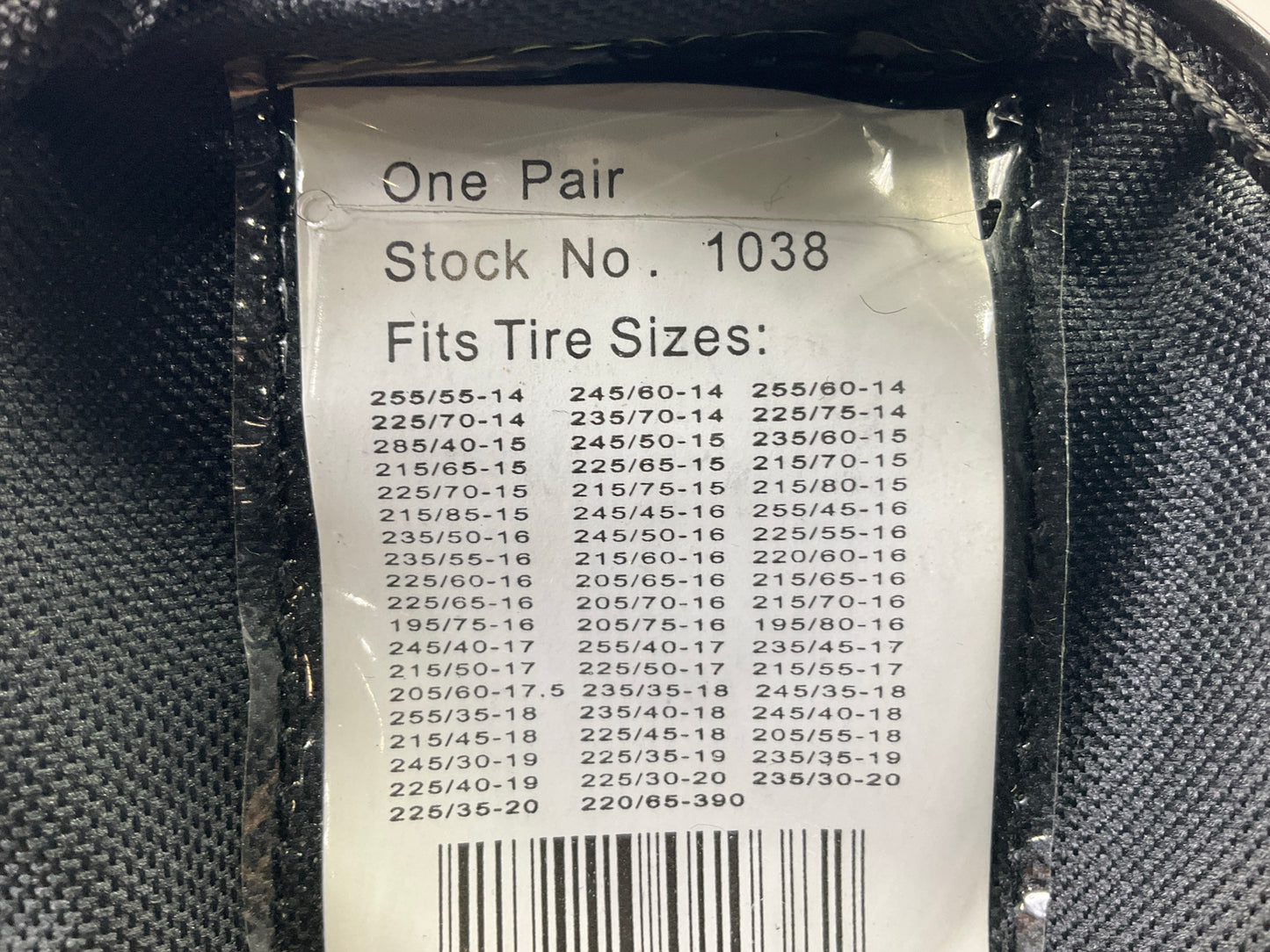 Quality Chain 1038 Tire Snow Chains PAIR  215/55-17, 225/50-17, 215/50-17