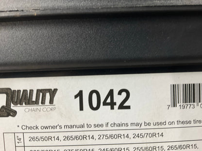 Quality 1042 Tire Snow Chains PAIR 225/55-18, 215/55-18, 225/50-18, 245/50-18