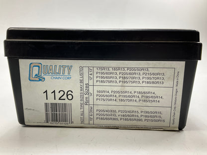 Quality Chain 1126 Tire Snow Chain PAIR 185/60-15, 195/50-15, 205/50-15