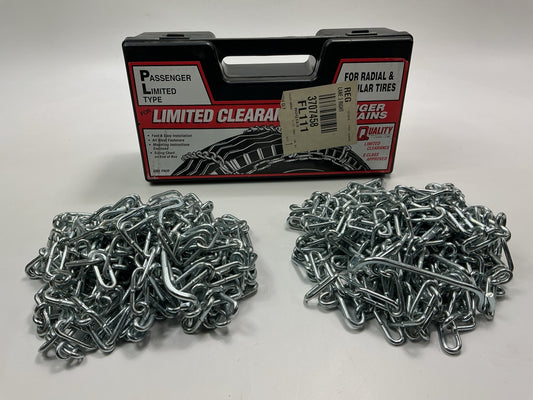 Quality Chain 1134 Tire Snow Chain PAIR 225/40-18, 215/40-18, 225/35-18