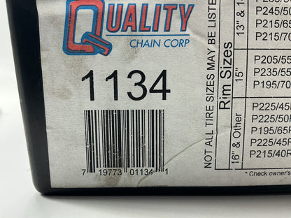Quality Chain 1134 Tire Snow Chain PAIR In Case 205/55-16, 215/55-16, 205/50-16