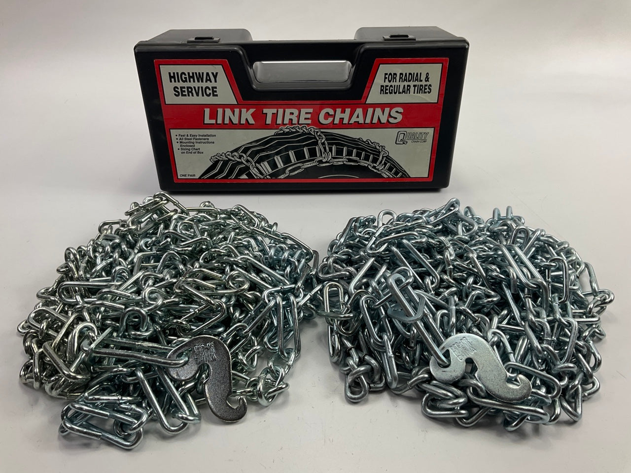 Quality Chain 1250 Tire Snow Chains PAIR 225/70R15, 205/70R15, 215/70R15