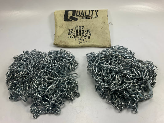 Quality Chain 1307 Tire Snow Chains PAIR 25x8.50-14, 7.2-16, 27x8.50-15