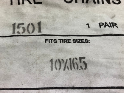 Quality Chain 1501 Tire Snow Chains Skidsteer Round Twist Link 10-16.5 31/10-20