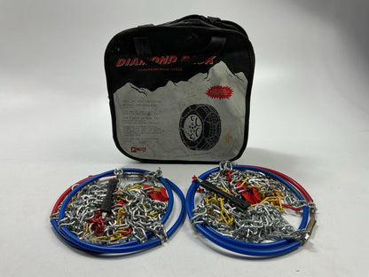 Quality Chain 1520Q Tire Snow Chains PAIR 175/65-14, 185/60-14, 195/45-15 Tires