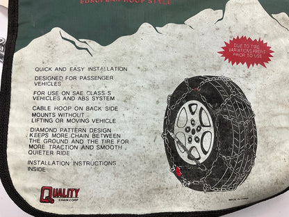 Quality Chain 1530Q Tire Snow Chains PAIR 185/65-15, 195/60-15, 195/50-16