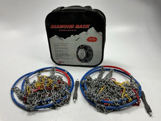 Quality Chain Corp 1547 Tire Snow Chains PAIR - 225/55R16, 265/50R15 Tires